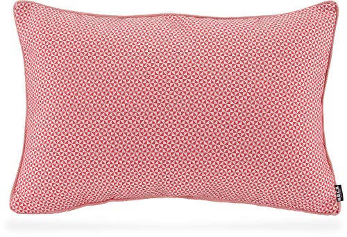 HOCK Pepe-Helix Outdoor Kissen inkl. Füllung mit Keder wasserabweisend/lichtecht (6-7) für den Garten (60x40cm, Rot) von HOCK