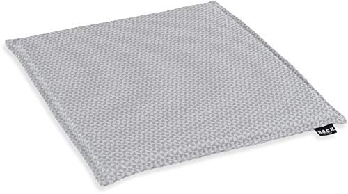 H.O.C.K. Pepe-Helix Outdoor Stuhlkissen zugenäht 35x35x2cm wasserabweisend/lichtecht (6-7) (35x35x2cm, Hellgrau) von H.O.C.K.
