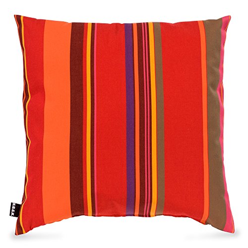 HOCK Yucatan Outdoor Kissen inkl. Füllung 60x60cm wasserabweisend/lichtecht (6-7) für den Garten (60x60cm, Rot) von HOCK