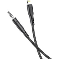 HOCO AUX Audio Jack 3,5 mm Kabel kompatibel mit iPhone UPA18 1 m schwarz von HOCO