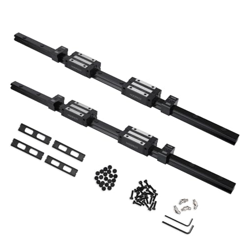 HGR20 1000mm linearführung set,2 Stücke 1000mm Linearschienen und 4 Stücke HGH20CA Gleitblock Schiebeblock von HOCPKOT