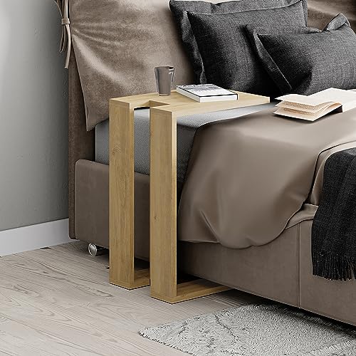 HOCUS PICUS Modern C Tisch für Wohnzimmer Optionen | 57x40x30cm | Couchtisch | Beistelltisch mit vielen Farboptionen (Eiche) von HOCUS PICUS