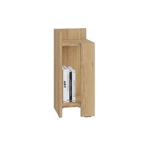 HOCUS PICUS | Elos Holz Nachttisch | Nachtschrank, Beisteltisch, Bett Tisch, Nachttische für Schlafzimmer, Wohnzimmer | 18 mm Dickes Holz | 25 x 60 x 27 cm | Eiche | Links von HOCUS PICUS