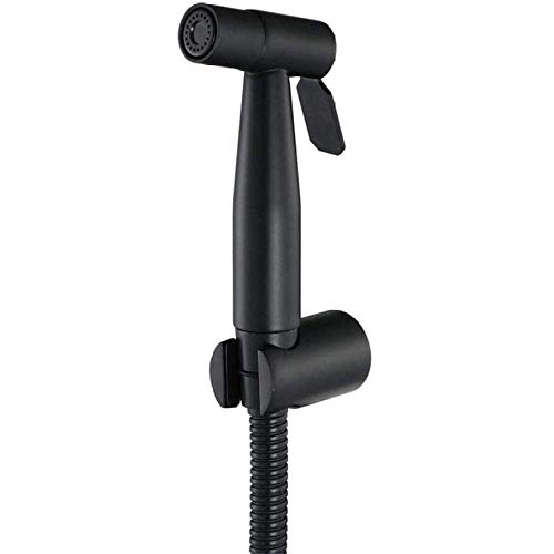 HODAGES Sprühduschkopf, Badezimmer-WC-Adapter-Schlauch-Set – schwarzes Toiletten-Sprühpistolen-Set von HODAGES