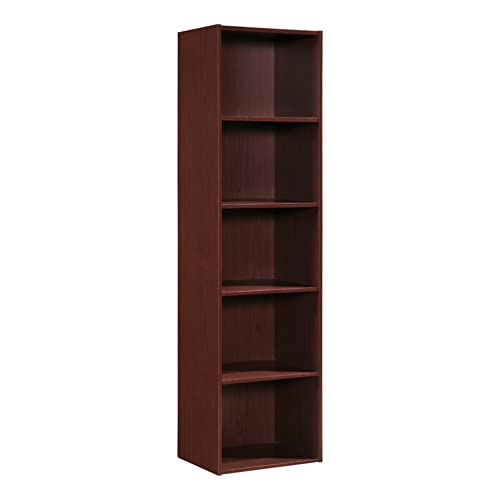 HODEDAH IMPORT 5 Shelve Bookcase Bücherregal, Holz, Mahagoni, No Apply von Hodedah