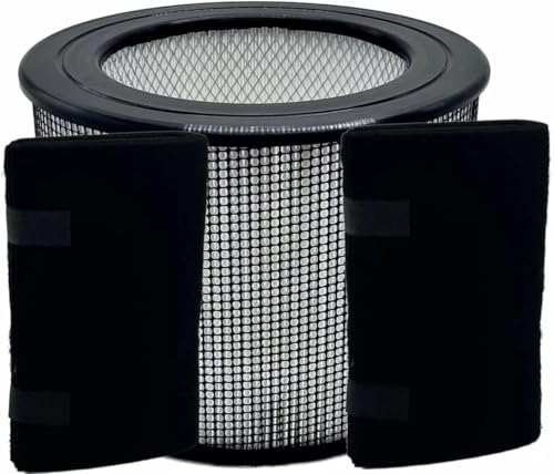 HODSEUKIN 22500 Ersatz H13 Hepa-Filter kompatibel mit Honeywell 17400 10000 (EV-1) 12500 (EV-25) 12520 12525 12526 121528 17440 Luftreiniger, (1 HPEA + 2 Carbon-Vorfilter ) von HODSEUKIN