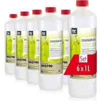 Höfer Chemie Gmbh - 6x 1 Liter Essigsäure 60% in Flaschen von HÖFER CHEMIE GMBH