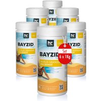 6x 1 kg BAYZID® pH Plus Granulat für den Pool von HÖFER CHEMIE GMBH