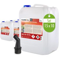 Höfer Chemie Gmbh - 15x 10 l flambiol® Bioethanol 100% Hochrein von HÖFER CHEMIE GMBH