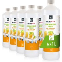 Höfer Chemie Gmbh - 6x 1 l Microactiv® Zitronensäure 50% flüssig Höfer Chemie Gmbh - 6x 1 l Microactiv® Zitronensäure 50% flüssig von HÖFER CHEMIE GMBH