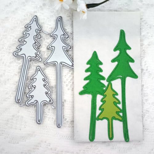 10,4 x 5,8 cm Weihnachtsbaum-Metall-Stanzformen für Kartenherstellung, Stanzschablonen für Scrapbooking, Fotoalbum, dekorative Prägeschablone 10,4 x 5,8 cm Weihnachtsbaum-Metall-Stanzformen für Kartenherstellung, Stanzschablonen für Scrapbooking, Fotoalbum, dekorative Prägeschablone von HOFALUYUSUN