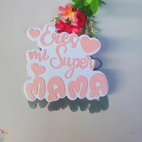 11,7 x 7,5 cm Herz-spanische Wörter, Metall-Stanzschablone für Scrapbooking, Prägung, Papier, Grußkarten, Alben, Dekoration, Papierbastelwerkzeuge von HOFALUYUSUN