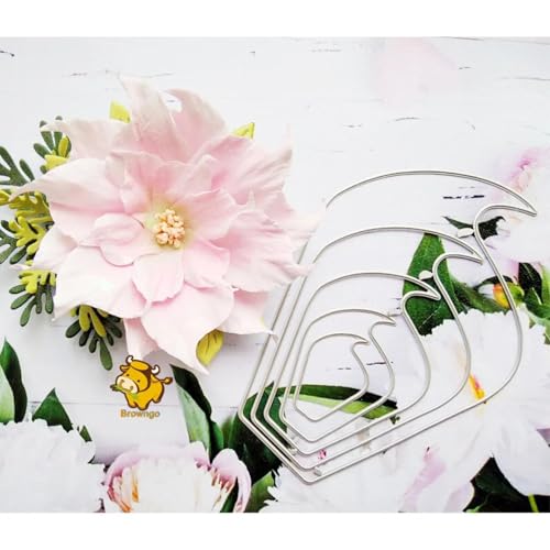 7,5 x 10,8 cm, schöne Blumen-Metall-Stanzschablone für Scrapbooking, Papieralbum, Karten, Geschenk, Dekoration, Prägeschablone von HOFALUYUSUN