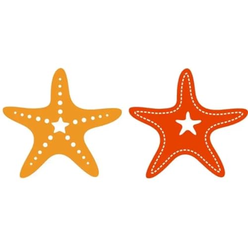 9,6 x 6,1 cm große Stanzschablonen mit Seestern, Schablonen, Scrapbooking, Album, Prägung, Karten, Basteldekoration, Prägeschablone von HOFALUYUSUN