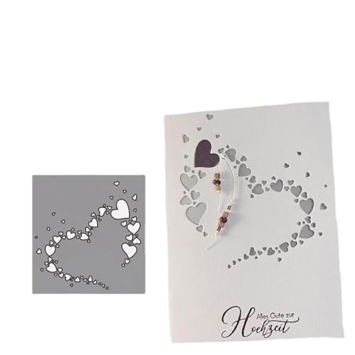 Metall-Stanzformen für Scrapbooking, Alben, Papierkarten, dekoratives Handwerk, Bastelbedarf, 8 x 8 cm Metall-Stanzformen für Scrapbooking, Alben, Papierkarten, dekoratives Handwerk, Bastelbedarf, 8 x 8 cm von HOFALUYUSUN