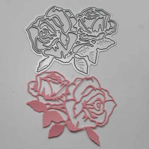 Metall-Stanzformen mit Rosenmotiv, 9,6 x 7,4 cm, Schablonen für Scrapbooking, Alben, Papierkarten, Prägung, Bastelbedarf Metall-Stanzformen mit Rosenmotiv, 9,6 x 7,4 cm, Schablonen für Scrapbooking, Alben, Papierkarten, Prägung, Bastelbedarf von HOFALUYUSUN