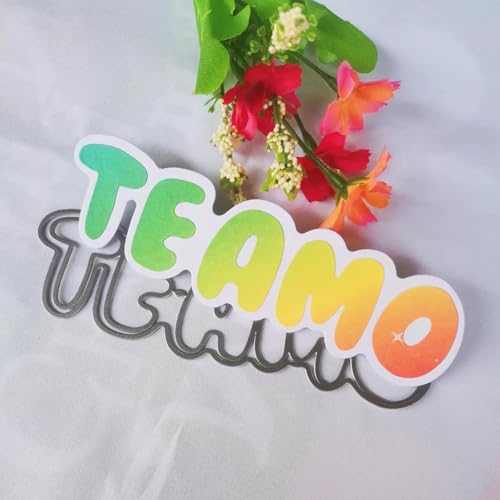 Metall-Stanzschablone für Scrapbooking, Prägung, Papier, Grußkarten, Album, Dekoration, Prägeschablone, 14 x 3,8 cm von HOFALUYUSUN