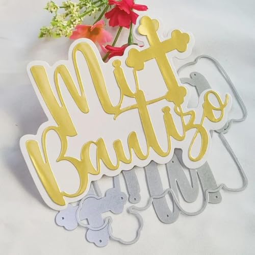 Metall-Stanzschablone mit spanischem Kreuz, 14 x 10,8 cm, Schablone für Scrapbooking, Prägung, Papier, Grußkarten, Album, Dekoration, Prägeschablone von HOFALUYUSUN