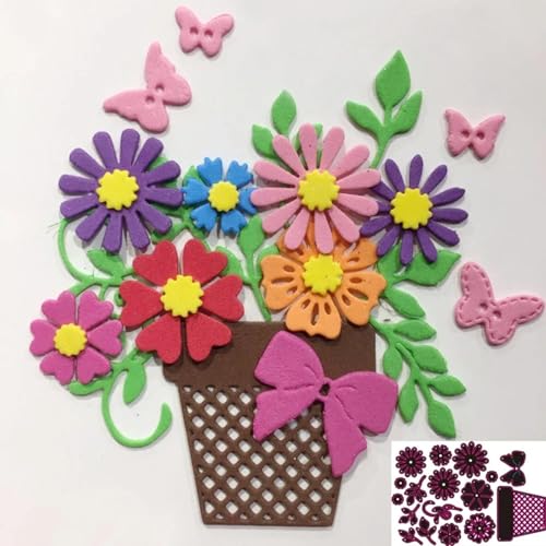 Metall-Stanzschablonen mit Blumen, 14,5 x 9,7 cm, für Scrapbooking, Dekoration, Prägung, Grußkarten, Basteln, Prägeschablone Metall-Stanzschablonen mit Blumen, 14,5 x 9,7 cm, für Scrapbooking, Dekoration, Prägung, Grußkarten, Basteln, Prägeschablone von HOFALUYUSUN