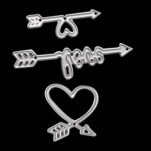 Metall-Stanzschablonen mit Pfeil-Design, 3,4 x 1,7 cm, Schablonen für Scrapbooking, Album, Papierkarte, Prägeschablone Metall-Stanzschablonen mit Pfeil-Design, 3,4 x 1,7 cm, Schablonen für Scrapbooking, Album, Papierkarte, Prägeschablone von HOFALUYUSUN