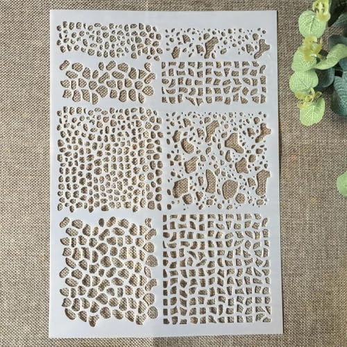 Schablonen zum Basteln, A4, 29 x 21 cm, große Feder, wiederverwendbare Kunststoffvorlagen für Holz, Wand, Stoff, Leinwand, Möbel, Boden, Stein, Kartenstil J von HOFALUYUSUN