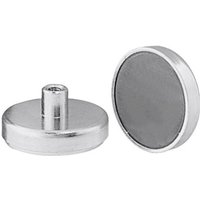 Flachgreifermagnet mit Innengewinde, Ferrit,⌀ 80 mm Flachgreifermagnet mit Innengewinde, Ferrit,⌀ 80 mm von HOFFMANN