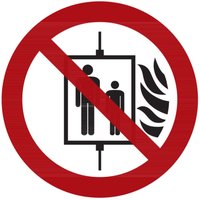 Verbotszeichen Aufzug im Brandfall nicht benutzen, Typ: 03050 Verbotszeichen Aufzug im Brandfall nicht benutzen, Typ: 03050 von HOFFMANN