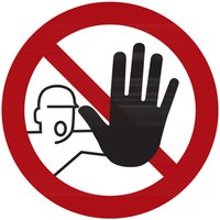 Verbotszeichen Zutritt für Unbefugte verboten, Typ: 04200 von HOFFMANN