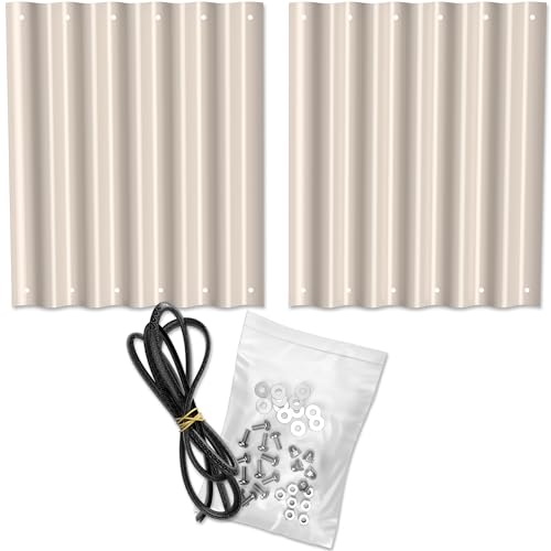 HOFGARTEN ® Hochbeet Erweiterungs-Kit | 2 gerade Seitenteile + Zubehör | Verlängert oder verbreitert Hochbeet um 47 cm | Passend für die Beethöhe 42 cm (Cremeweiß) von HOFGARTEN