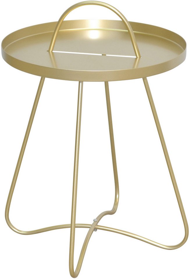 HOFMANN LIVING AND MORE Beistelltisch, Metallplatte von HOFMANN LIVING AND MORE