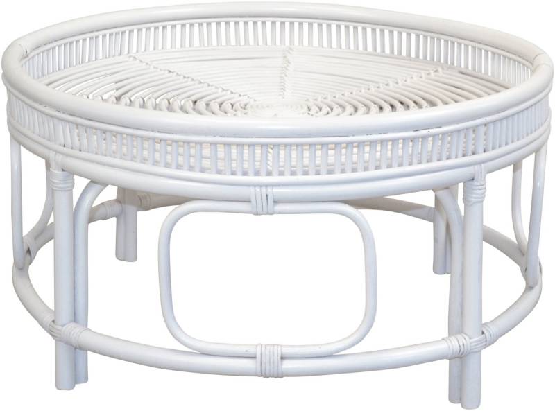HOFMANN LIVING AND MORE Couchtisch, Rattan-Couchtisch mit oder ohne Glasplatte lieferbar von HOFMANN LIVING AND MORE