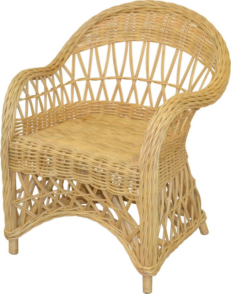 HOFMANN LIVING AND MORE Relaxsessel (1-St), Handgeflochten von HOFMANN LIVING AND MORE