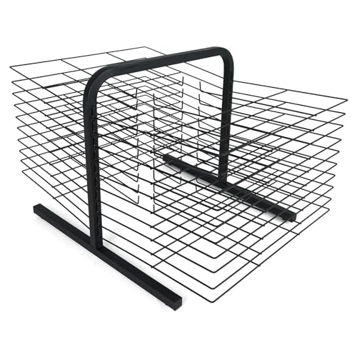 HOFSSI Trockengestell Kunst-Trockenständer mit 20 Regalen für die Organisation im Klassenzimmer, zu Hause, in der Schule oder im Vorschulalter, Draht-Kunstständer für Kunst HOFSSI Trockengestell Kunst-Trockenständer mit 20 Regalen für die Organisation im Klassenzimmer, zu Hause, in der Schule oder im Vorschulalter, Draht-Kunstständer für Kunst von HOFSSI