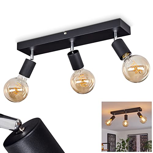 HOFSTEIN Deckenleuchte Tulla, Deckenlampe aus Metall in Schwarz, Moderne 3-flammige Zimmerlampe, Leuchtenköpfe sind dreh- und schwenkbar, 3 x E27, ohne Leuchtmittel HOFSTEIN Deckenleuchte Tulla, Deckenlampe aus Metall in Schwarz, Moderne 3-flammige Zimmerlampe, Leuchtenköpfe sind dreh- und schwenkbar, 3 x E27, ohne Leuchtmittel von HOFSTEIN