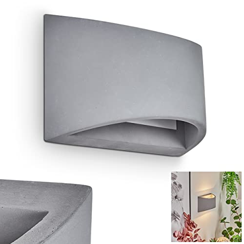 HOFSTEIN Wandlampe Braslo aus Beton in Grau, moderne Wandleuchte mit Lichteffekt, 1-flammig, 1 x G9-Fassung, Innenwandleuchte mit Up & Down-Effekt, ohne Leuchtmittel HOFSTEIN Wandlampe Braslo aus Beton in Grau, moderne Wandleuchte mit Lichteffekt, 1-flammig, 1 x G9-Fassung, Innenwandleuchte mit Up & Down-Effekt, ohne Leuchtmittel von HOFSTEIN
