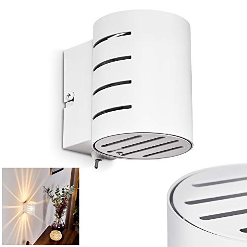 Wandleuchte Ponte, moderne Wandlampe aus Metall in Weiß, 1 x G9, Zimmerlampe mit Lichteffekt an der Wand, An-/Ausschalter am Gehäuse,ohne Leuchtmittel Wandleuchte Ponte, moderne Wandlampe aus Metall in Weiß, 1 x G9, Zimmerlampe mit Lichteffekt an der Wand, An-/Ausschalter am Gehäuse,ohne Leuchtmittel von HOFSTEIN
