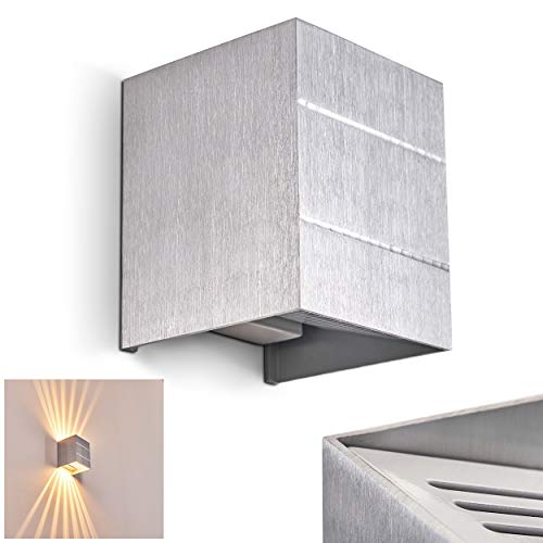 Wandleuchte Erik, Wandlampe aus Metall in Aluminium, Wandspot 1-flammig, 1 x G9 max. 33 Watt, Wandstrahler mit Lichteffekt, LED geeignet Wandleuchte Erik, Wandlampe aus Metall in Aluminium, Wandspot 1-flammig, 1 x G9 max. 33 Watt, Wandstrahler mit Lichteffekt, LED geeignet von HOFSTEIN