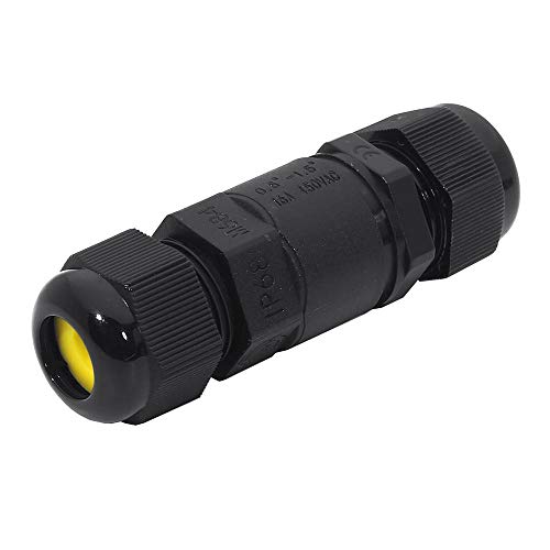 25er Set HOFTRONIC - Kabelverbinder Wasserdicht IP68-230V Kabelstecker außen - Erdkabel verbinder - 2 polig und 3 polig Kabelmuffe Erdkabel - 2,5mm2 - Kabel Schnellverbinder von HOFTRONIC