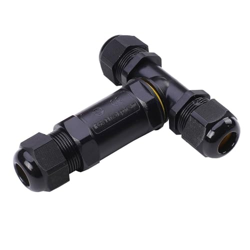 25er Set HOFTRONIC - Kabelverbinder Wasserdicht IP68 T-Stück - 230V Kabelstecker außen - Erdkabel verbinder - 2 polig und 3 polig Kabelmuffe Erdkabel - 2,5mm2 - Kabel Schnellverbinder von HOFTRONIC