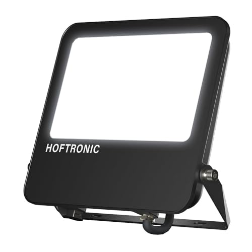 HOFTRONIC™ - Luxor V2 - LED Strahler 160lm/W - Super Hell 100 Watt 16000 Lumen - IP65 Wasserdicht - 6500K Tageslichtweiß - UGR <15 Blendfrei - LED Außenstrahler Scheinwerfer von HOFTRONIC