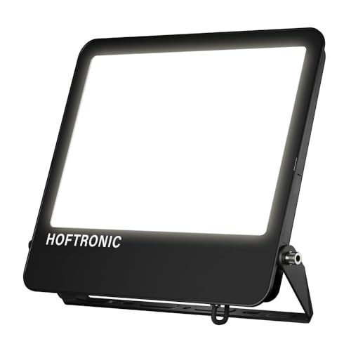 HOFTRONIC™ - Luxor V2 - LED Strahler 160lm/W - Super Hell 300 Watt 48000 Lumen - IP65 Wasserdicht - 6500K Tageslichtweiß - UGR <15 Blendfrei - LED Außenstrahler Scheinwerfer von HOFTRONIC