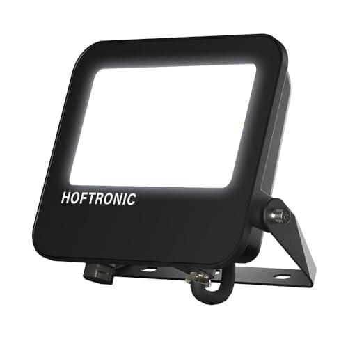 HOFTRONIC™ - Luxor V2 - LED Strahler 160lm/W - Super Hell 50 Watt 8000 Lumen - IP65 Wasserdicht - 6500K Tageslichtweiß - UGR <15 Blendfrei - LED Außenstrahler Scheinwerfer von HOFTRONIC