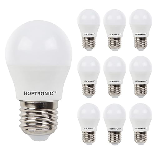 HOFTRONIC - 10x LED E27 Glühbirne - 2,9 Watt 250 Lumen - 4000K Neutralweiß - LED Lampen E27 Große Fassung - Ersetzt 35 Watt - LED Leuchtmittel E27 - G45 LED Birnen E27 von HOFTRONIC