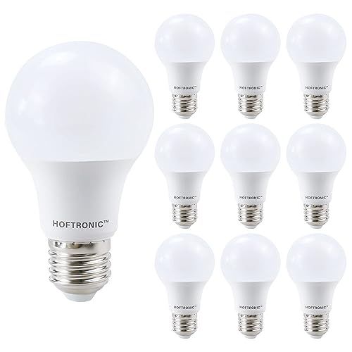 HOFTRONIC - 10x LED E27 Glühbirne - 8,5 Watt 806 Lumen - 2700K Warmweiß - LED Lampen E27 Große Fassung - Ersetzt 60 Watt - LED Leuchtmittel E27 - A60 LED Birnen E27 von HOFTRONIC