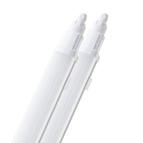 HOFTRONIC - 2er Pack Q-Series - LED Feuchtraumleuchte 120cm - IP65-36W 4320 Lumen - 4000K neutralweiß - IK08 - Verknüpfbar Schnellverbindung - Kellerleuchte, Feuchtraum Wannenleuchte von HOFTRONIC