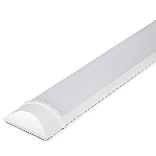 HOFTRONIC - 4er Pack LED Lichtleisten 60cm 20W Röhrenlampe Komplett 4000K Neutralweiß 2400lm Super Hell 30000h Leuchte Dachboden 600x74x25mm (LxBxH) Kellerlampe garagenbeleuchtung - IP20 von HOFTRONIC