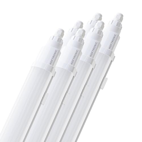 HOFTRONIC - 6er Pack Q-Series - LED Feuchtraumleuchte 120cm - IP65-36W 4320 Lumen - 4000K neutralweiß - IK08 - Verknüpfbar Schnellverbindung - Kellerleuchte, Feuchtraum Wannenleuchte von HOFTRONIC