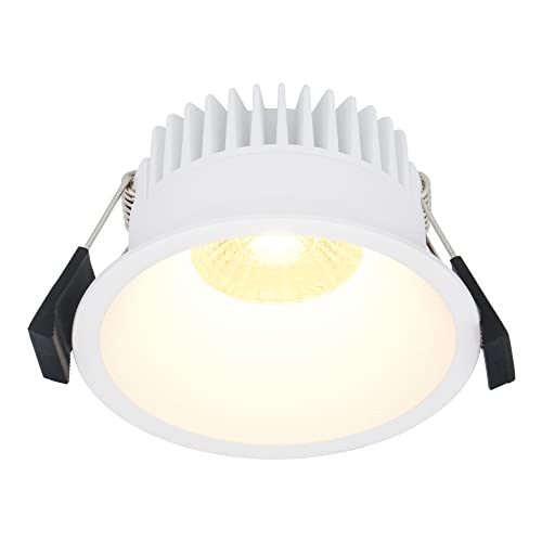 HOFTRONIC - Finn - LED Einbaustrahler Rund Weiß - 2700K Warmweiß - 10 Watt 900 Lumen Dimmbar - IP44 Deckenstrahler für innen, außen, Badezimmer von HOFTRONIC