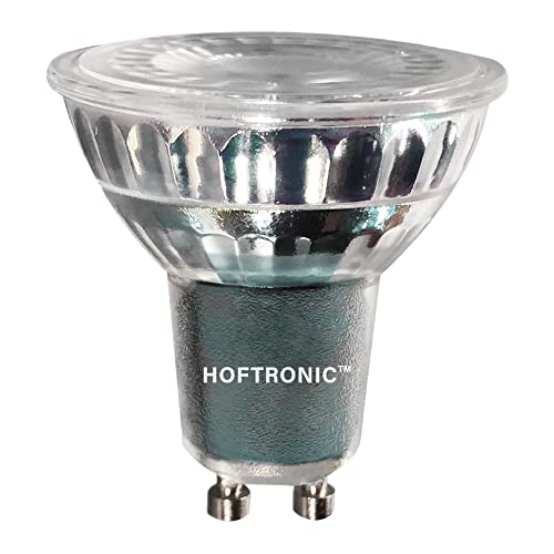 HOFTRONIC - GU10 LED Strahler - 6000K Neutralweiß - 5 Watt 400 Lumen (ersetzt 50W) - Dimmbar - LED Spots - LED Lampen von HOFTRONIC