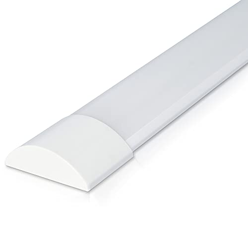 HOFTRONIC - LED Batten 60cm - 15 Watt 2400 Lumen (160lm/W) - SMD LEDS - 3000K Warmweiß - Inkl. Montage Halterungen & Schnellverbinder - Unterbaubeleuchtung - LED Lichtleiste - IP20 für innen von HOFTRONIC